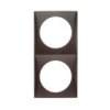 OUTLET FRAME 2-GANG VT/HZ BRN