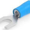 Insulated forked cable lug, 1.04-2.62 mm², AWG 16 to 14, 5.2 mm, M5, blue, 160170