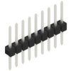 Pin header, 9 pole, pitch 2.54 mm, straight, black, 10046358
