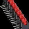 26.328.320 8-fold LED array, red, Ø 3mm, horizontal