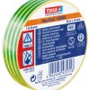 Taśma izolacyjna Zielony, żółty szerokość: 19mm grubość: 150mm długość: 20m Miękki PVC 7000V Tesa