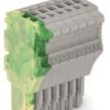 1-wire female connector, 8 pole, pitch 3.5 mm, straight, green-yellow/gray, 2020-108/000-037