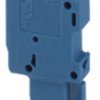 Plug, push-in connection, 0.14-4.0 mm², 1 pole, 24 A, 6 kV, blue, 3210075