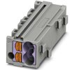 Shunting honeycomb, push-in connection, 0.14-2.5 mm², 1 pole, 17.5 A, 6 kV, gray, 3270435