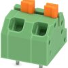 PCB terminal, 2 pole, pitch 5 mm, AWG 24-16, 16 A, spring-clamp connection, green, 1862411