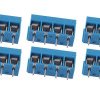Opencircuit Print terminal block 4 pole 5mm blue - 10 pieces
