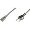Digitus AK-440104-018-S C13/C14 Power Cable Europlug to C7 Socket 1.8m Black