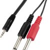 Audio adapter Monacor MCA-204 0066800, Jack, 2 m