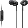 Sony MDR-EX110AP Słuchawki douszne przewód czarny zestaw słuchawkowy
