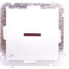 Sentia Łącznik Schodowy 10A Z Podświetleniem Srebrny Połysk 1425-56