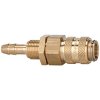Quick-release coupling, L 60 mm, 35 bar, brass, for hose, 107140
