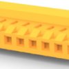 Socket housing, 10 pole, pitch 3.96 mm, straight, orange, 4-640426-0