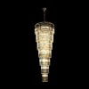 Lampa wisząca elegancki szklany żyrandol LUXE Złoty E14 18006-69 Zuma Line