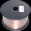 KLC 1-100TRL Speaker cable CCA conductor, 2x0.75 mm², transparent, 100 m reel