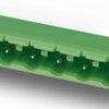 Pin header, 12 pole, pitch 7.5 mm, angled, green, 1766440