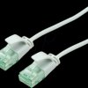21453400 Patchkabel Cat.6a (Class EA) UTP, Slim, grau, 0.15 m