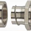Straight hose screw fitting, M12, 10 mm, brass, nickel-plated, IP54, metal, (L) 21 mm, 166-31000
