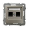 AS Gniazdo komputerowe podwójne kat.5e MMC satyna light GPK-2G/K/m/45 OSPEL