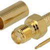 Gniazdo; SMA; M-SMA-904-S; na przewód; RG58 50 Ohm; zaciskany; proste; impedancja 50 Ohm; złoty; Connectar; RoHS