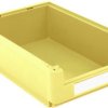 BITO Lagertechnik 384376 Skrzynka magazynowa nadaje się na żywność (D x S x W) 500 x 315 x 145 mm żółty 8 szt.