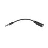 WTYK IPHOD/IPHONE 3,5 4-POLA GNIAZDO 3.5 KABEL CZARNY ADAPTER ZŁĄCZE