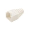 Osłona wtyku RJ45 8P8C Ethernet, biała, do przewodu sieciowego