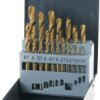 Zestaw wierteł krętych do metalu kwb 421856 19 szt.