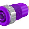 Gniazdo bananowe Żeński Wypustka typ Gniazdo bananowe Fioletowy 24A Staubli rozmiar 4 mm