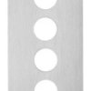 Płyta czołowa z nawiertami, XAP-E, metalowa, 4 otworów poziom. XAPE304