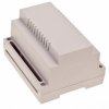 ABS DIN rail enclosure, (L x W x H) 89.4 x 107.15 x 65.75 mm, light gray, 4U65110907310
