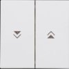490387007 HK07 - surface double rocker with arrow symbol, Arctic white