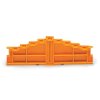 WAGO 727-205 4-level End Plate Marked 0-1-2-3--3-2-1-0 7.62mm Thick Orange