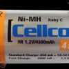 NiMh industrial cell with solder lug, 4500 mAh