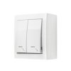 Simon Aquaclick Łącznik schodowy podwójny z podświetleniem, 10 AX, 250 V biały ACW6/2L/11