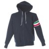 JRC Bluzy i polary 988270 Unisex M Zip Lunga M Granatowy Bawełna 100