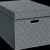 61420085 Archive boxes, recycled, size L, 3 pieces, anthracite/white