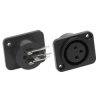 Gniazdo mikrofonowe XLR 3-pin do obudowy plastik / 2242