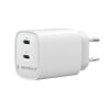 Gembird Ładowarka uniwersalna 2xUSB-C PD 45W biała
