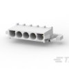 Listwa stykowa PCB 5-pinowe MATE-N-LOK raster: 6.35 mm Kąt prosty 1-rzędowe TE Connectivity Płyta 60 V W osłonie