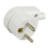 Wtyczka prądowa kątowa [2P+Z] 230V 16A biała WB-6 na kabel