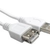 Przedłużacz USB Złącze A USB A Złącze B USB A dł. 1.8m Przewód przedłużający USB USB 2.0 kolor: Biały