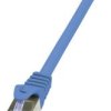 kabel LAN LogiLink CQ3086S, 1 szt., RJ45, CAT 6a, S/FTP, 7.50 m, niebieski
