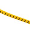 Znacznik do kabli Helagrip Wsuwane HellermannTyton zakres 3 mm Czarny zakres 1 mm 4 Żółty 901-10348