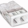 Złączka COMPACT do puszek instalacyjnych, 2-pinowa, 0,5-2,5 mm2 biała 2273-202