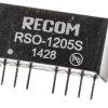 Konwerter DC/DC RSO, Uwe 18V dc, Uwe 9V, Uwy 5V dc, Recom 200 mA 1 W -40 °C 85 °C Otwór przelotowy