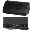 Biurko-gniazdo 2x2P/z czarne Orno 2983 GM-9005/B