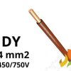 Przewód DY 4,0 mm2 brązowy (450/750V) jednożyłowy drut H07V-U (krążki 100m) G-006322 TELEFONIKA
