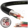 Kabel samochodowy YLYs 4x1mm2 czarny 24V zewnętrzny przyczepowy linka Elektrokabel