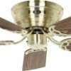CasaFan FLAT 103-III MG-EA/BU Flügel Eiche antik/Buche Wentylator sufitowy 65 W (Ø x W) 103 cm x 164 mm mosiądz (szczotk