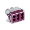 WAGO 773-106 6 Conductor PUSH WIRE® Splicing Connector 24A Violet